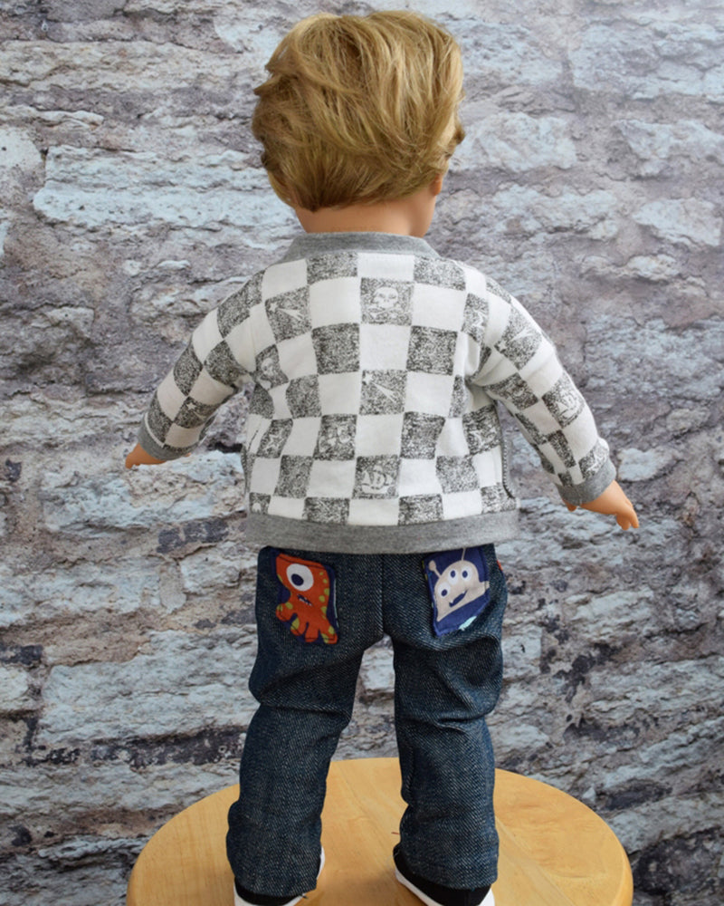 Elijah's Cardigan & Ryker's Pants for Dolls