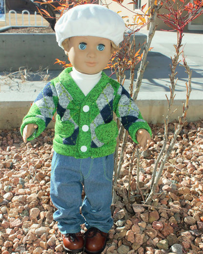 Elijah's Cardigan & Ryker's Pants for Dolls