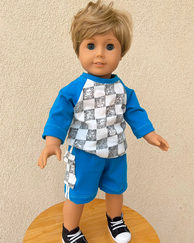 Brody's Baseball Tee & Greg's Knit Shorts for Dolls