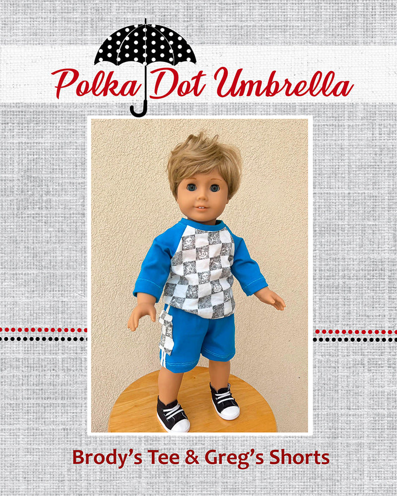 Brody's Baseball Tee & Greg's Knit Shorts for Dolls