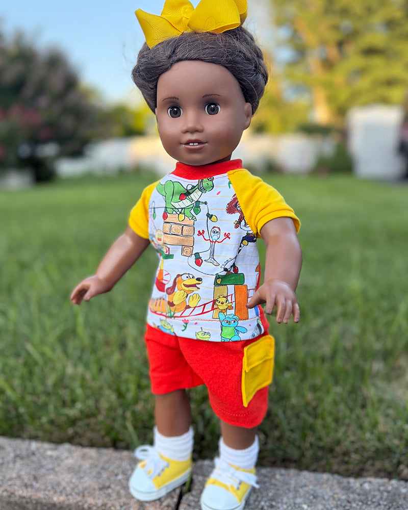 Brody's Baseball Tee & Greg's Knit Shorts for Dolls
