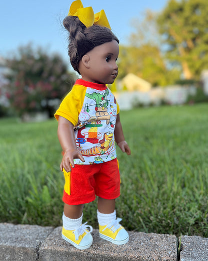 Brody's Baseball Tee & Greg's Knit Shorts for Dolls