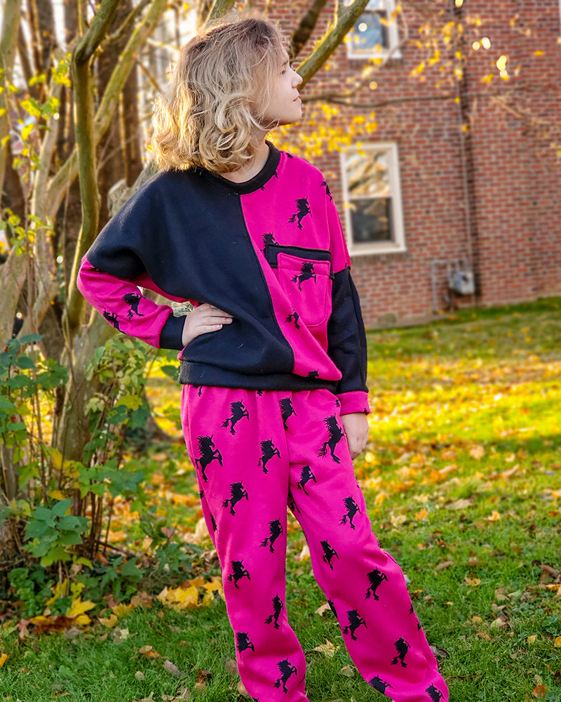 Axel's Colorblock Dolman Sweater for Kids