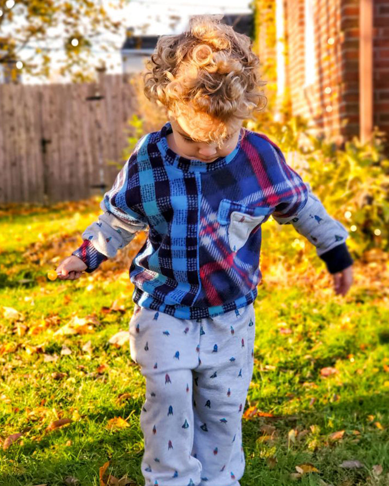 Axel's Colorblock Dolman Sweater for Kids – Polka Dot Umbrella