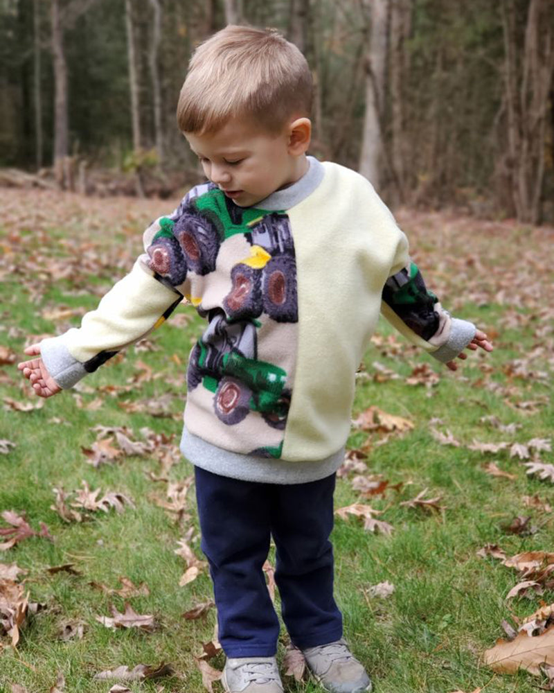Axel's Colorblock Dolman Sweater for Kids – Polka Dot Umbrella