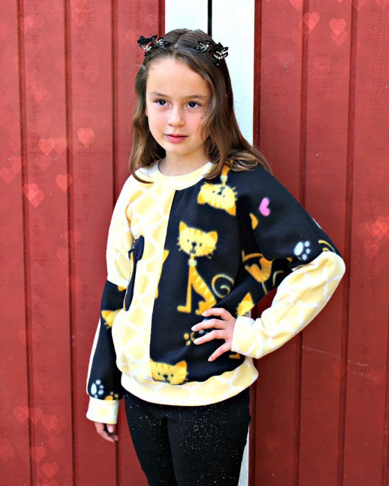 Axel's Colorblock Dolman Sweater for Kids – Polka Dot Umbrella