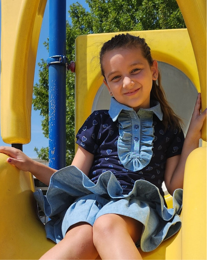 Brandi's Ruffled Polo Shirt for Kids