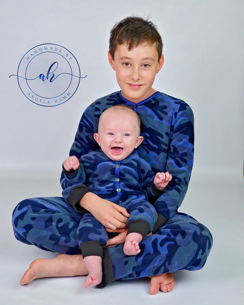Nickolas' Drop-Bottom PJ's for Babies