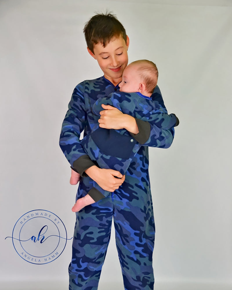 Nickolas' Drop-Bottom PJ's for Babies