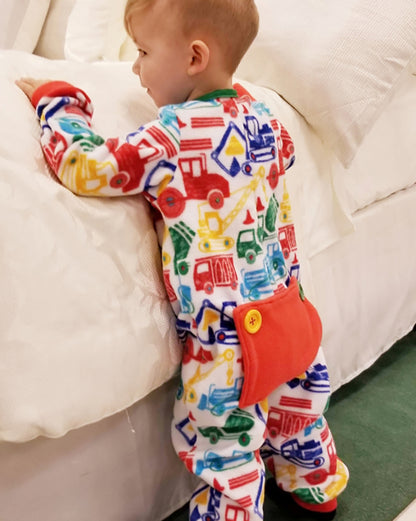 Nickolas' Drop-Bottom PJ's for Babies