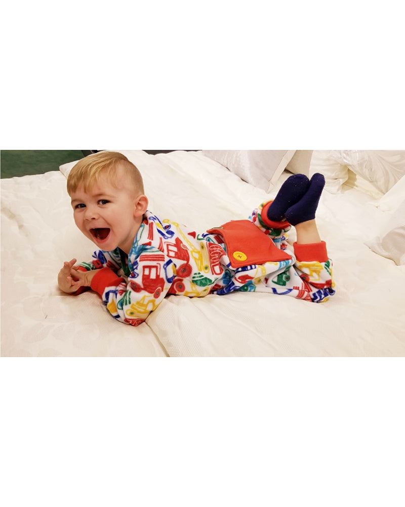Nickolas' Drop-Bottom PJ's for Babies