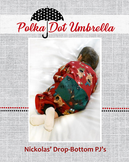 Nickolas' Drop-Bottom PJ's for Babies