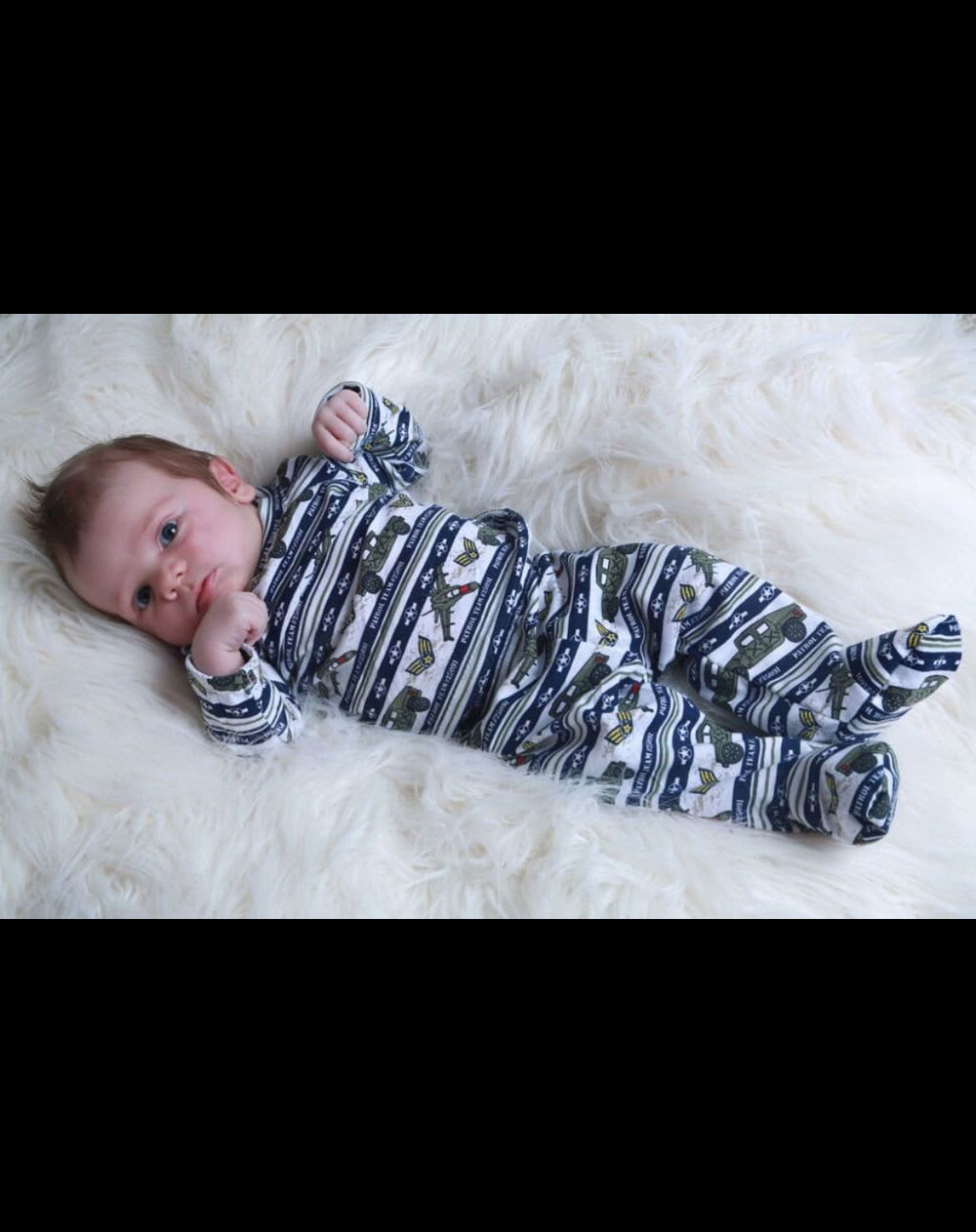 David's Knit Shirt & Footed Pants Set for Babies