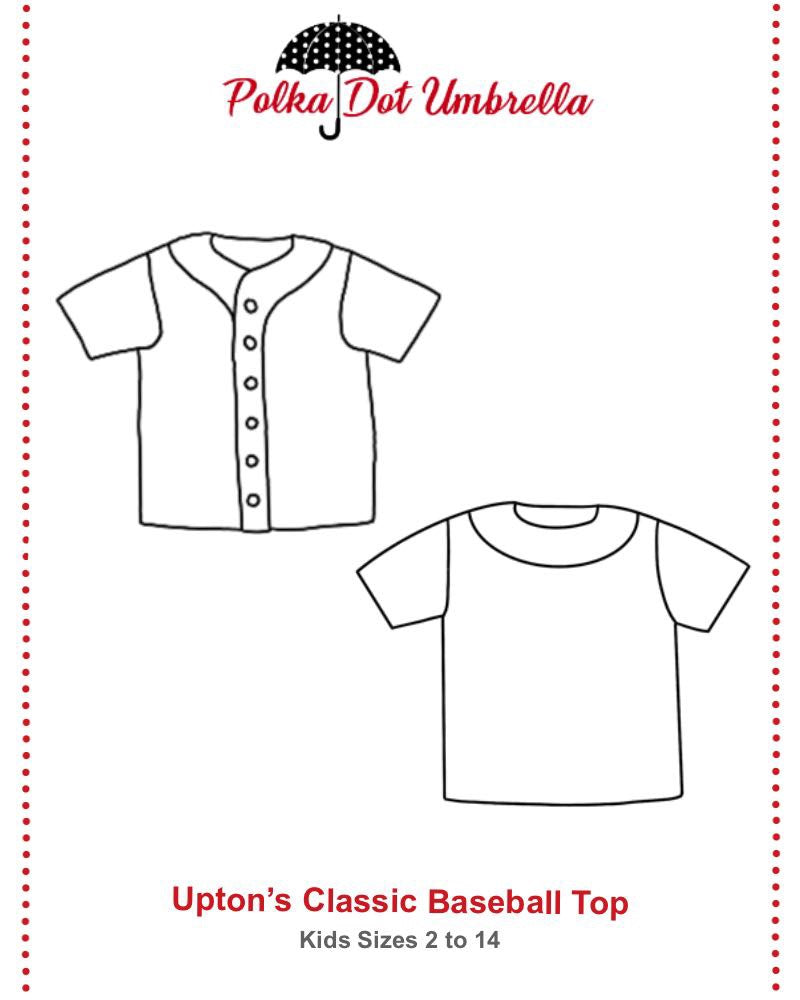 Upton's Classic Baseball Top for Kids