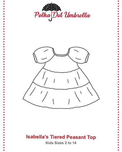 Isabella's Tiered Peasant Top for Kids