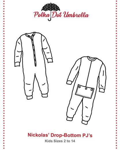 Nickolas' Drop-Bottom PJ's for Kids