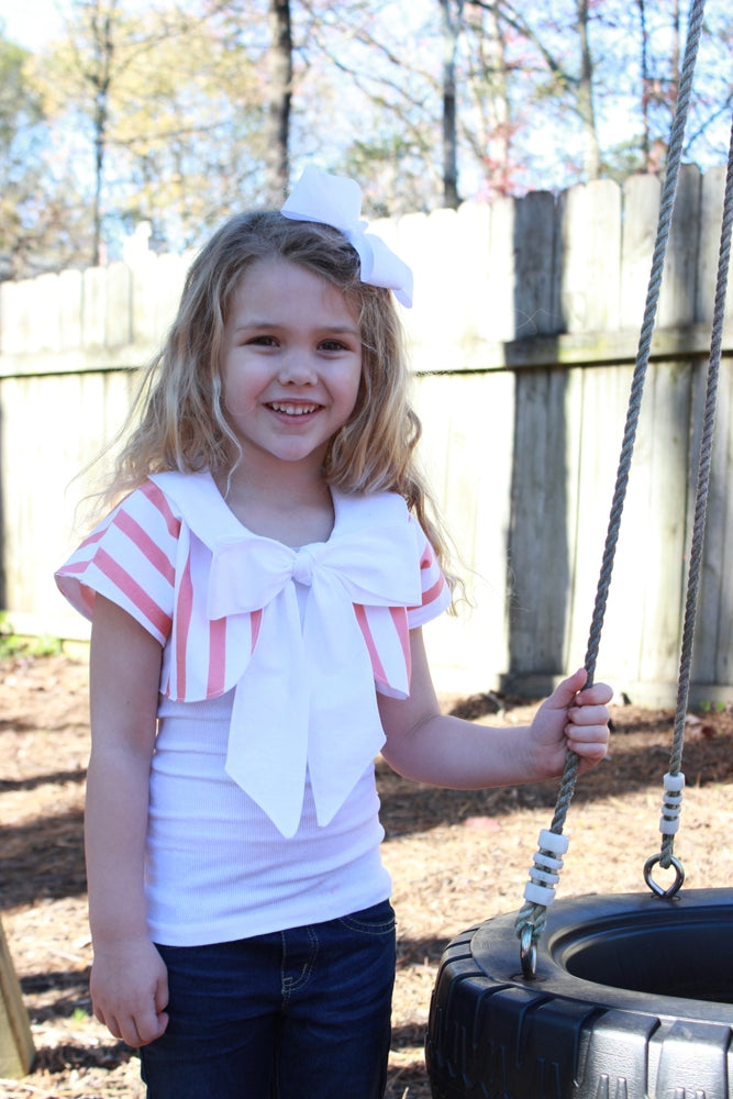 Karlene's Bow, Button, or Simple Shrug for Kids