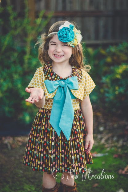 Karlene's Bow, Button, or Simple Shrug for Kids