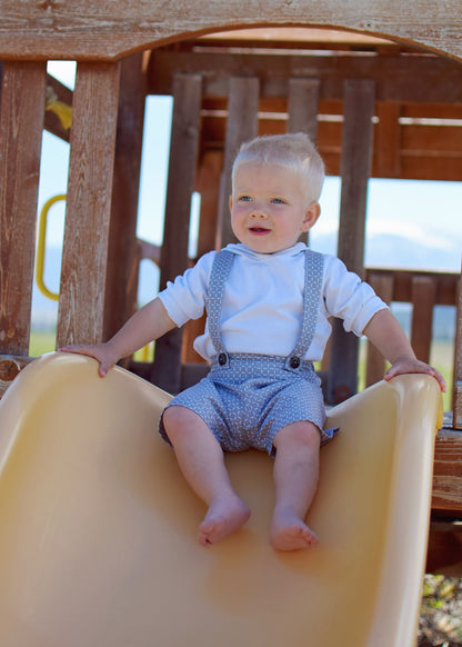 Leo's Suspender Shorts for Babies