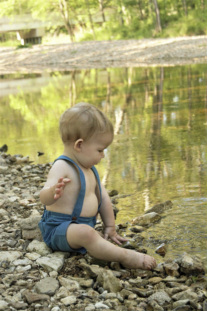 Leo's Suspender Shorts for Babies