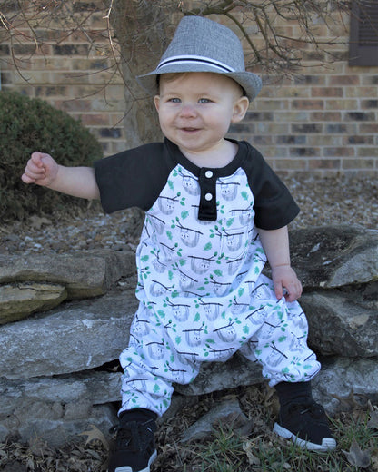 Mason's Raglan Harem Romper for Babies and Toddlers