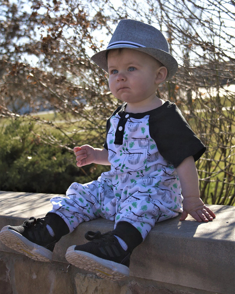 Mason's Raglan Harem Romper for Babies and Toddlers