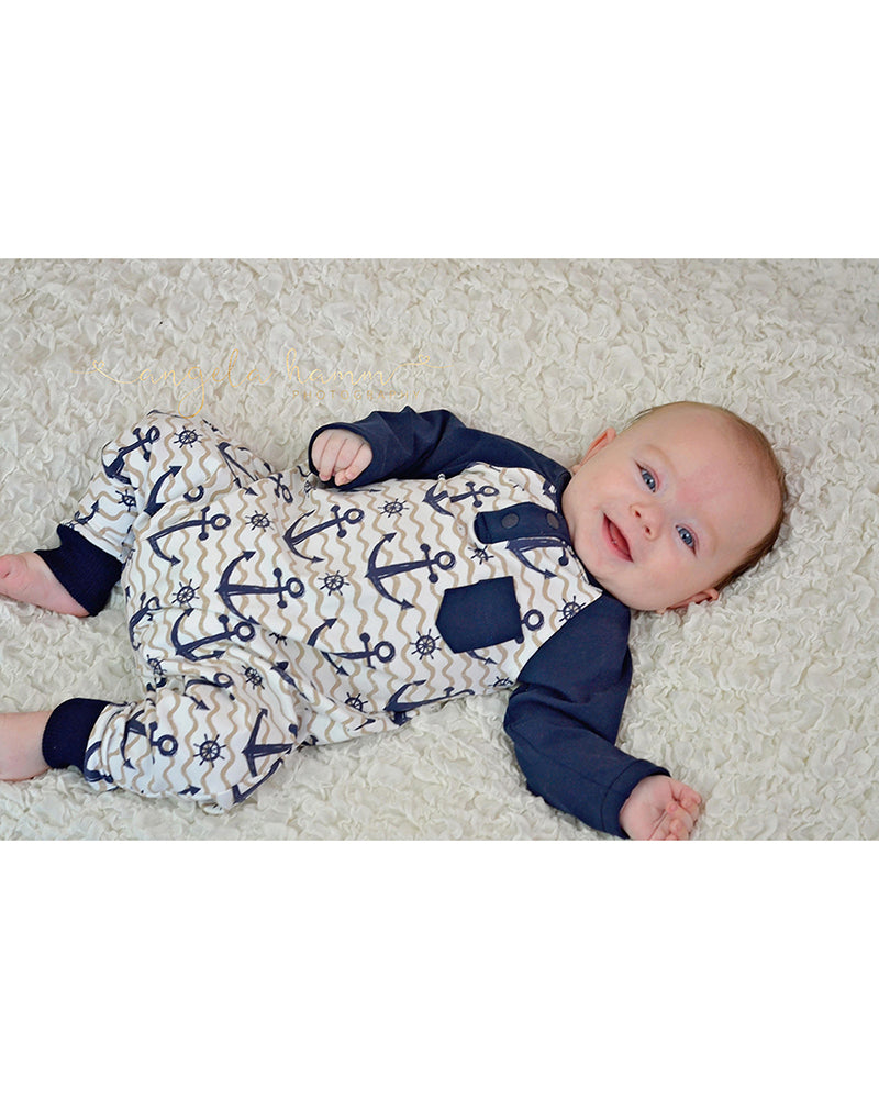 Mason's Raglan Harem Romper for Babies and Toddlers