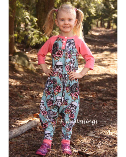 Mason's Raglan Harem Romper for Babies and Toddlers