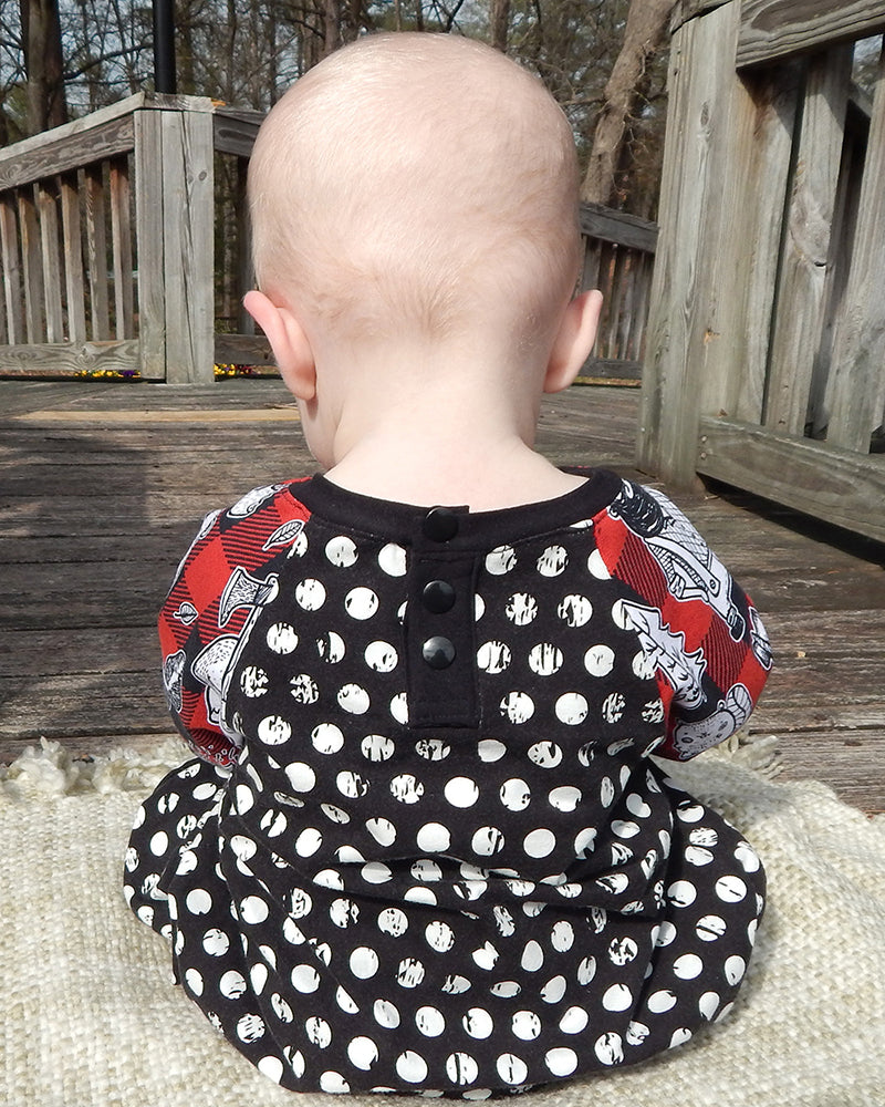 Mason's Raglan Harem Romper for Babies and Toddlers