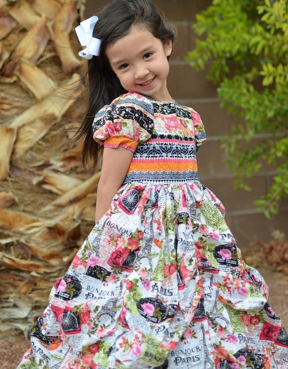 Nancy's Fancy Ruched Dress for Kids