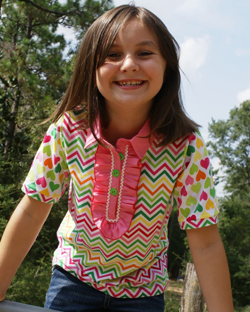 Brandi's Ruffled Polo Shirt for Kids