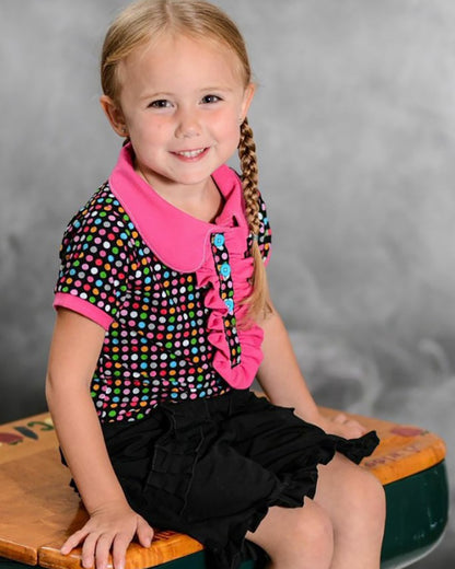 Brandi's Ruffled Polo Shirt for Kids