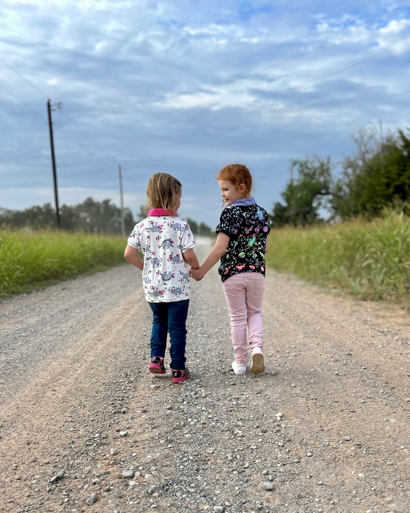 Brandi's Ruffled Polo Shirt for Kids