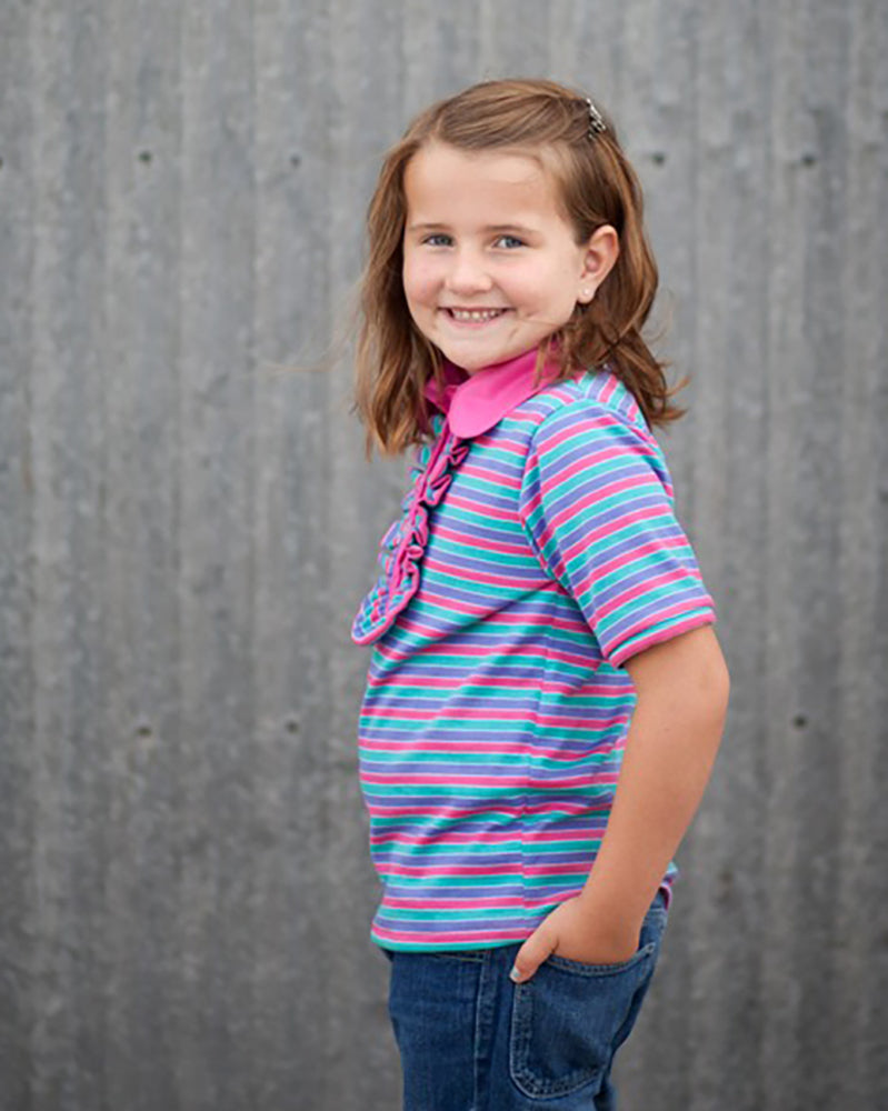 Brandi's Ruffled Polo Shirt for Kids
