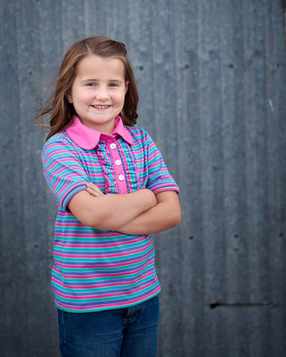 Brandi's Ruffled Polo Shirt for Kids