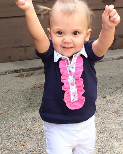 Brandi's Ruffled Polo Shirt for Kids