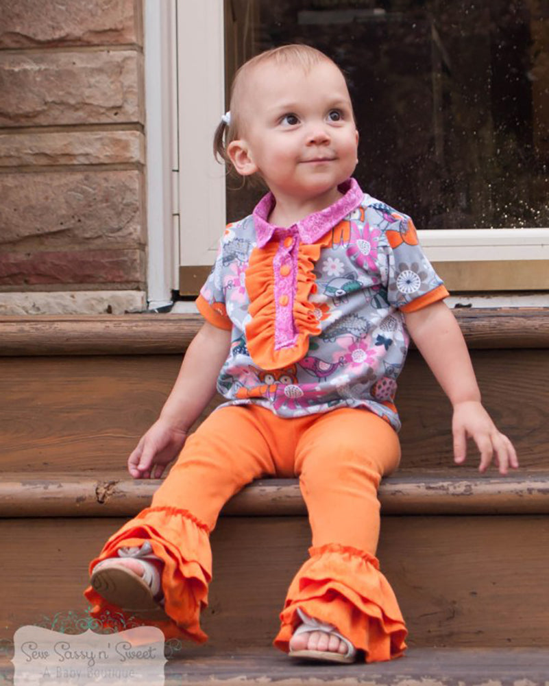 Brandi's Ruffled Polo Shirt for Kids