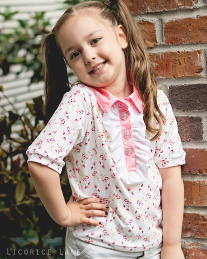 Brandi's Ruffled Polo Shirt for Kids