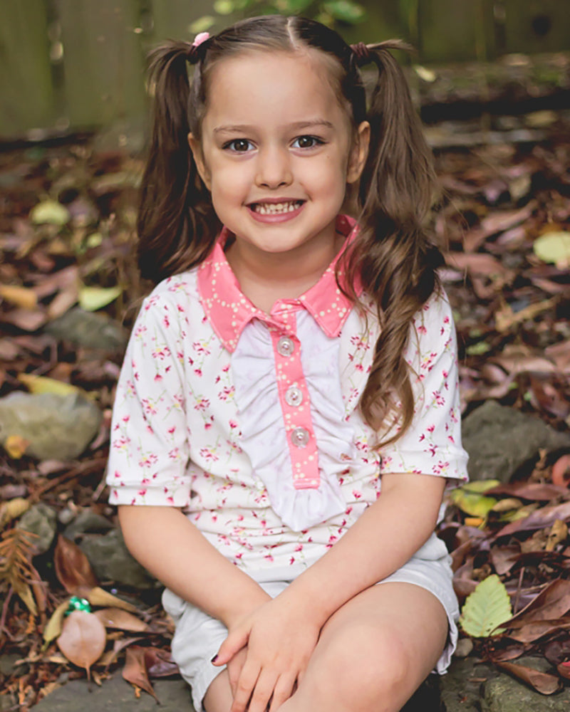 Brandi's Ruffled Polo Shirt for Kids