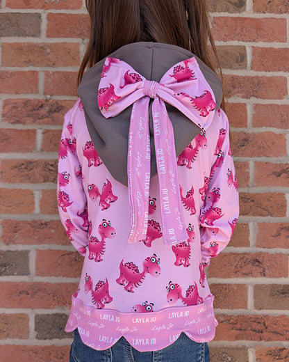 Daisy's Scalloped Hoodie for Kids
