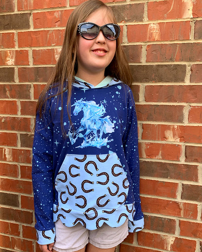 Daisy's Scalloped Hoodie for Kids