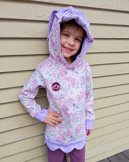 Daisy's Scalloped Hoodie for Kids