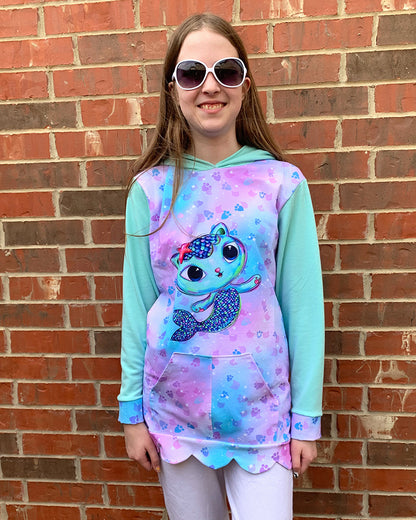 Daisy's Scalloped Hoodie for Kids