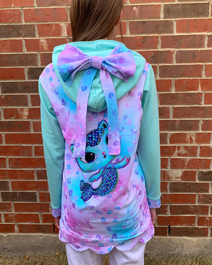 Daisy's Scalloped Hoodie for Kids