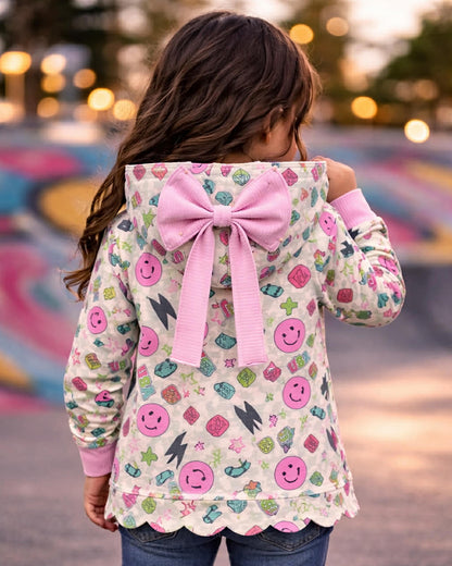 Daisy's Scalloped Hoodie for Kids