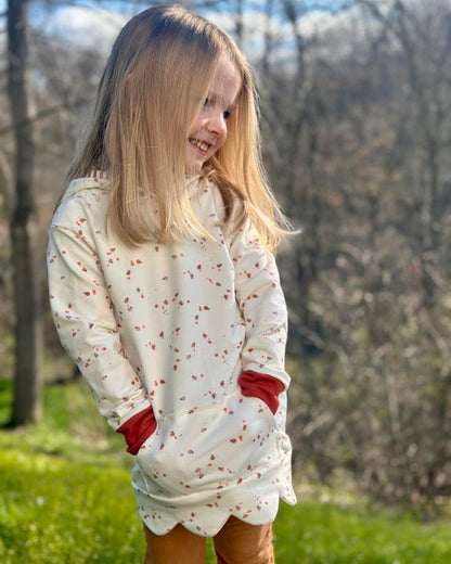 Daisy's Scalloped Hoodie for Kids