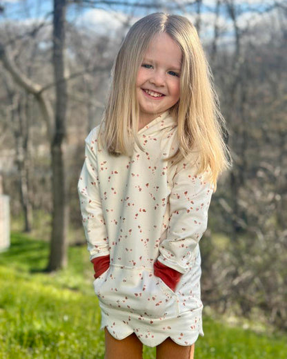 Daisy's Scalloped Hoodie for Kids
