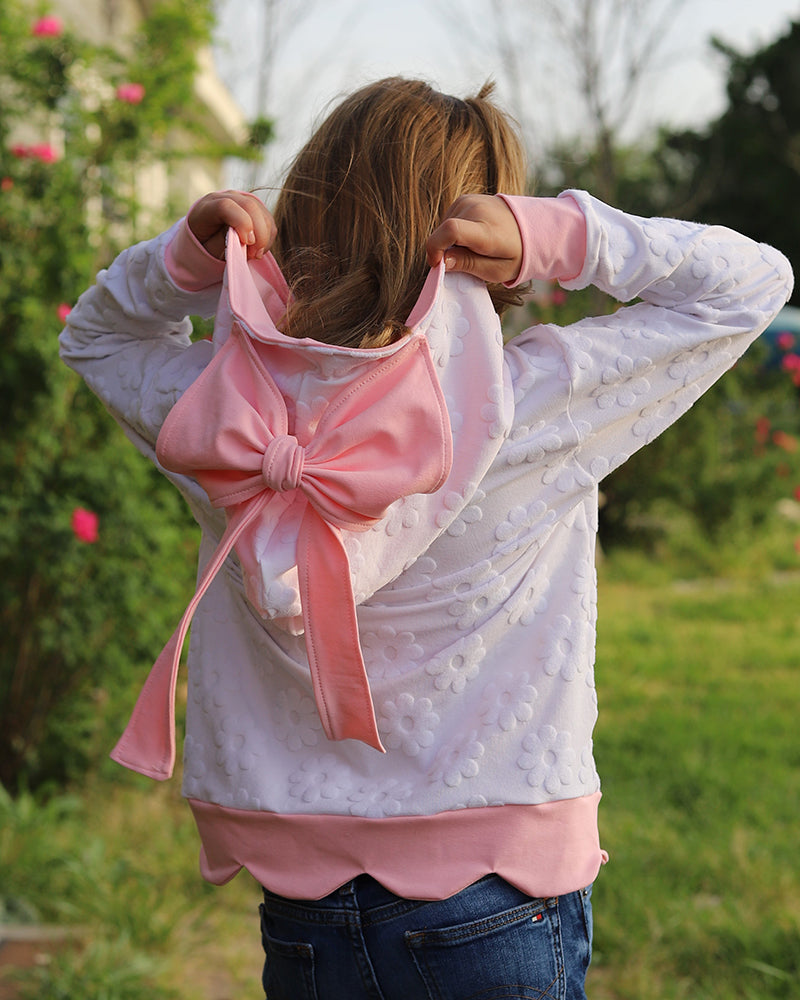 Daisy's Scalloped Hoodie for Kids