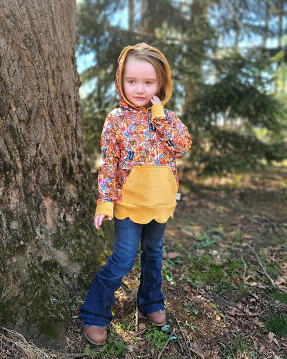 Daisy's Scalloped Hoodie for Kids