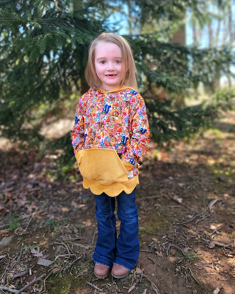 Daisy's Scalloped Hoodie for Kids
